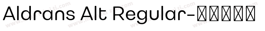 Aldrans Alt Regular字体转换